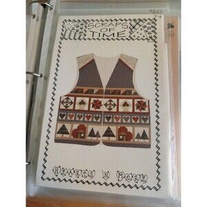 Scraps of Time Hearts ‘n More Christmas Vest Pattern Small to X-Large New